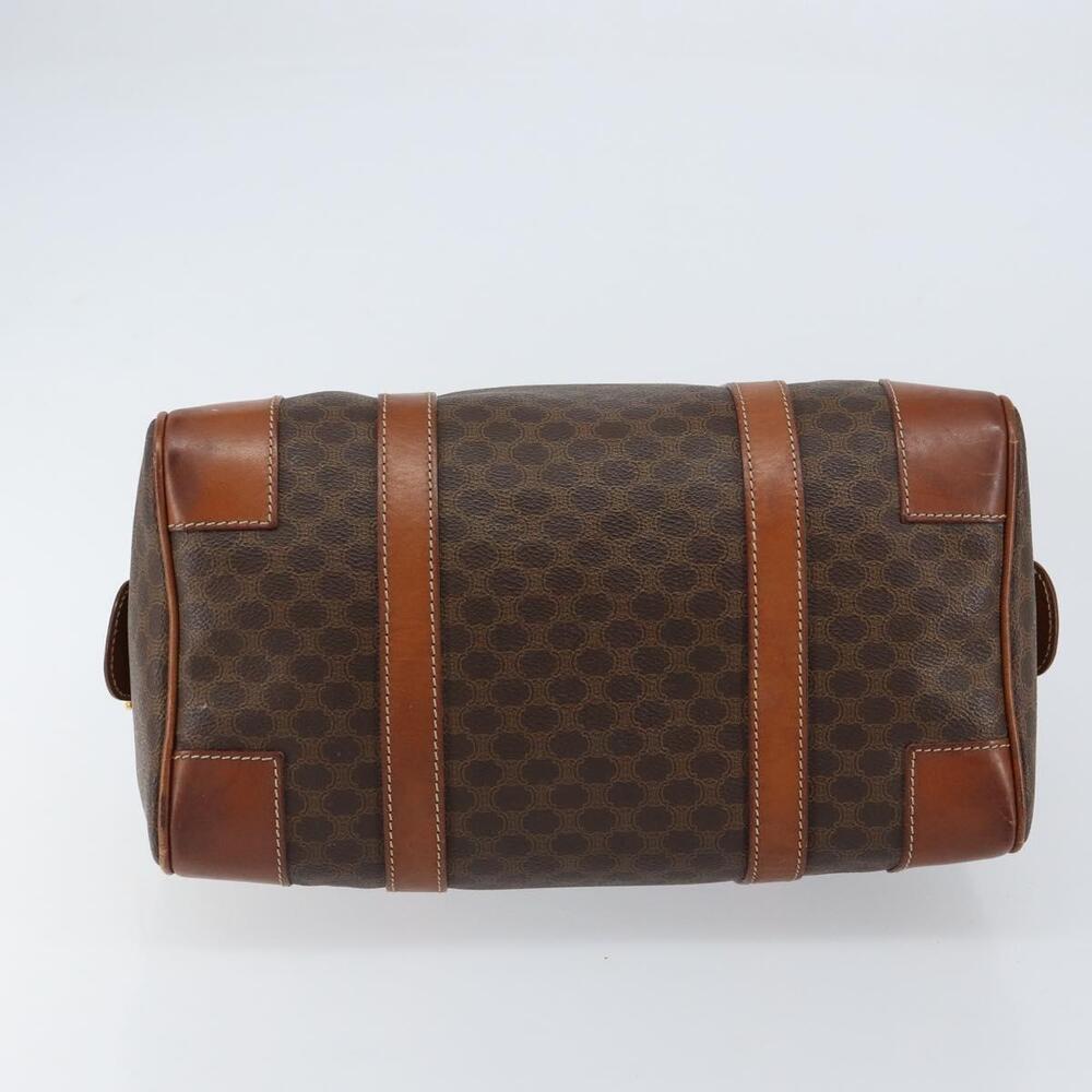 CELINE Macadam Canvas Hand Bag PVC Leather Brown Gold Auth ka572 - Picture 5 of 16